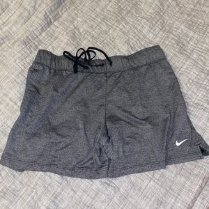 grey nike athletic shorts (womens)